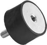 Вибрационная опора OKSB 4030.M825.M808 OK-LAS цилиндрической формы тип B