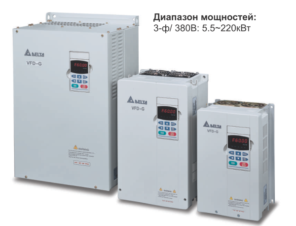 Преобразователь частоты Delta VFD055F43B-G 5,5кВт 3-ф 380В